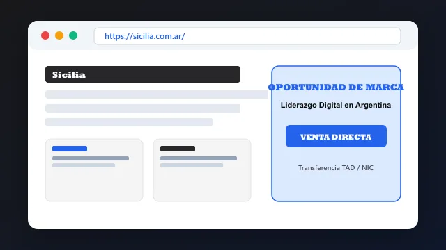 Modelo de aplicación comercial y proyectos digitales para sicilia.com.ar